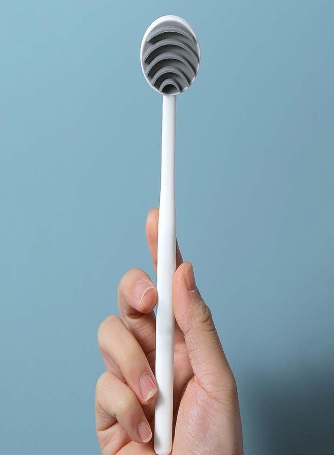 XEREBIAN Silicone Tongue Cleaner Brush For Tongue Cleaning Oral Care Tool Tongue Scraper Toothbrush Fresh Breath Care (2pcs) - Image 1